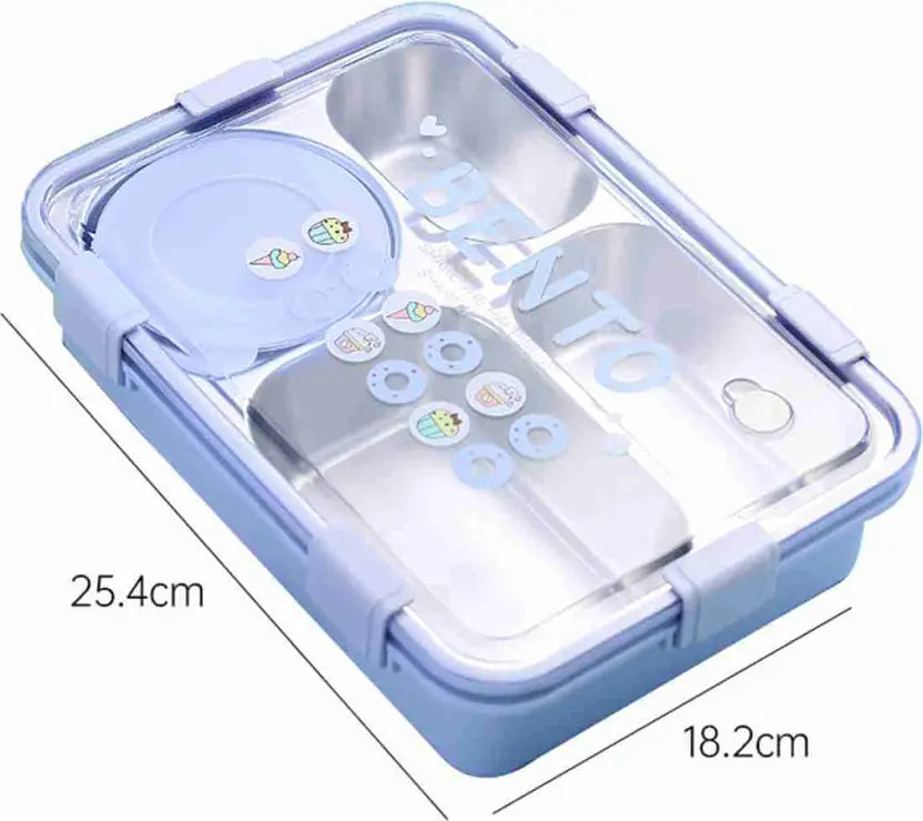 Bento Lavender Lunchbox with Separate Silicone 1 Containers Lunch Box (1200 ml, Thermoware)