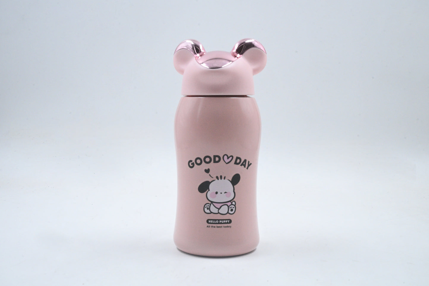 Good Day Puppy Bottle (Pink with Metallic Ears)