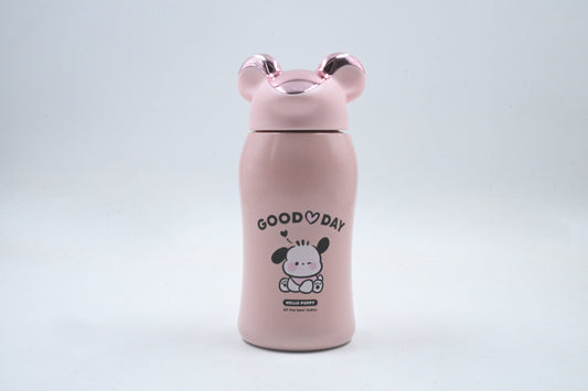 Good Day Puppy Bottle (Pink with Metallic Ears)
