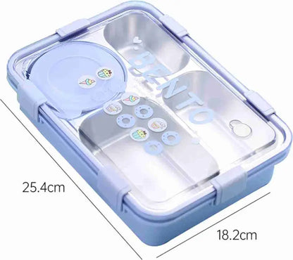 Bento Lavender Lunchbox with Separate Silicone 1 Containers Lunch Box (1200 ml, Thermoware)
