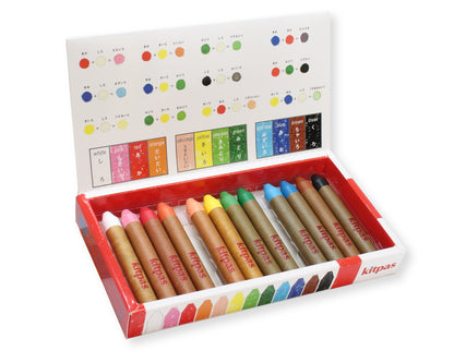 Kitpas Medium Colour Crayon Set of 12 colors