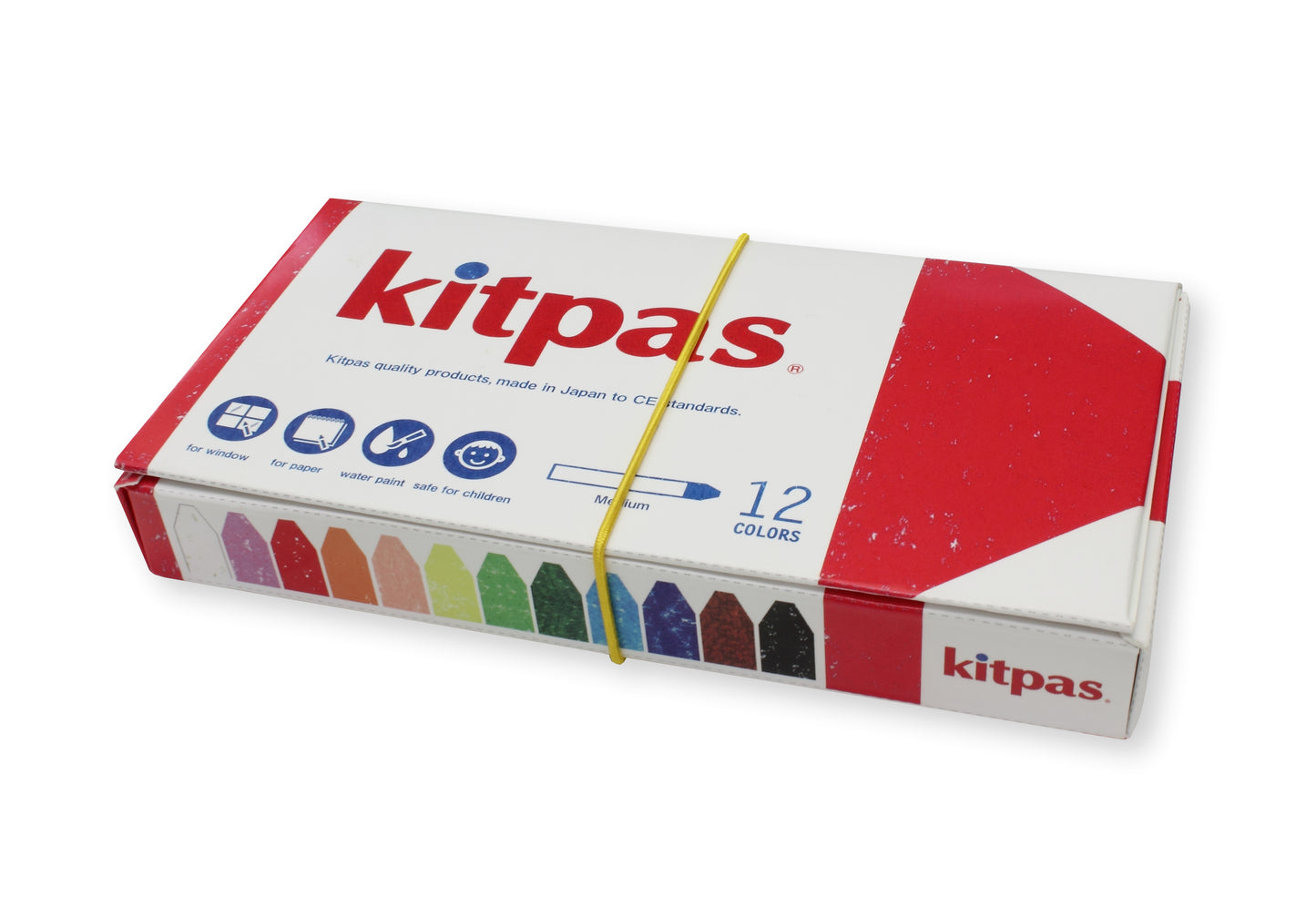 Kitpas Medium Colour Crayon Set of 12 colors