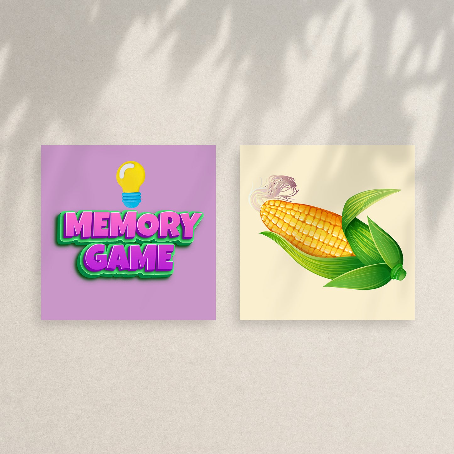 Vegetables Memory Game