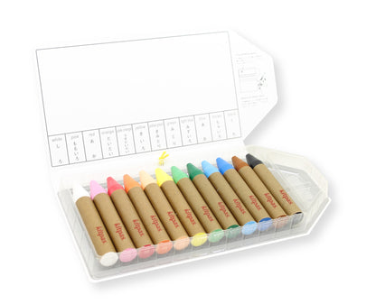 Kitpas Large Colour Crayon Set of 12 colors