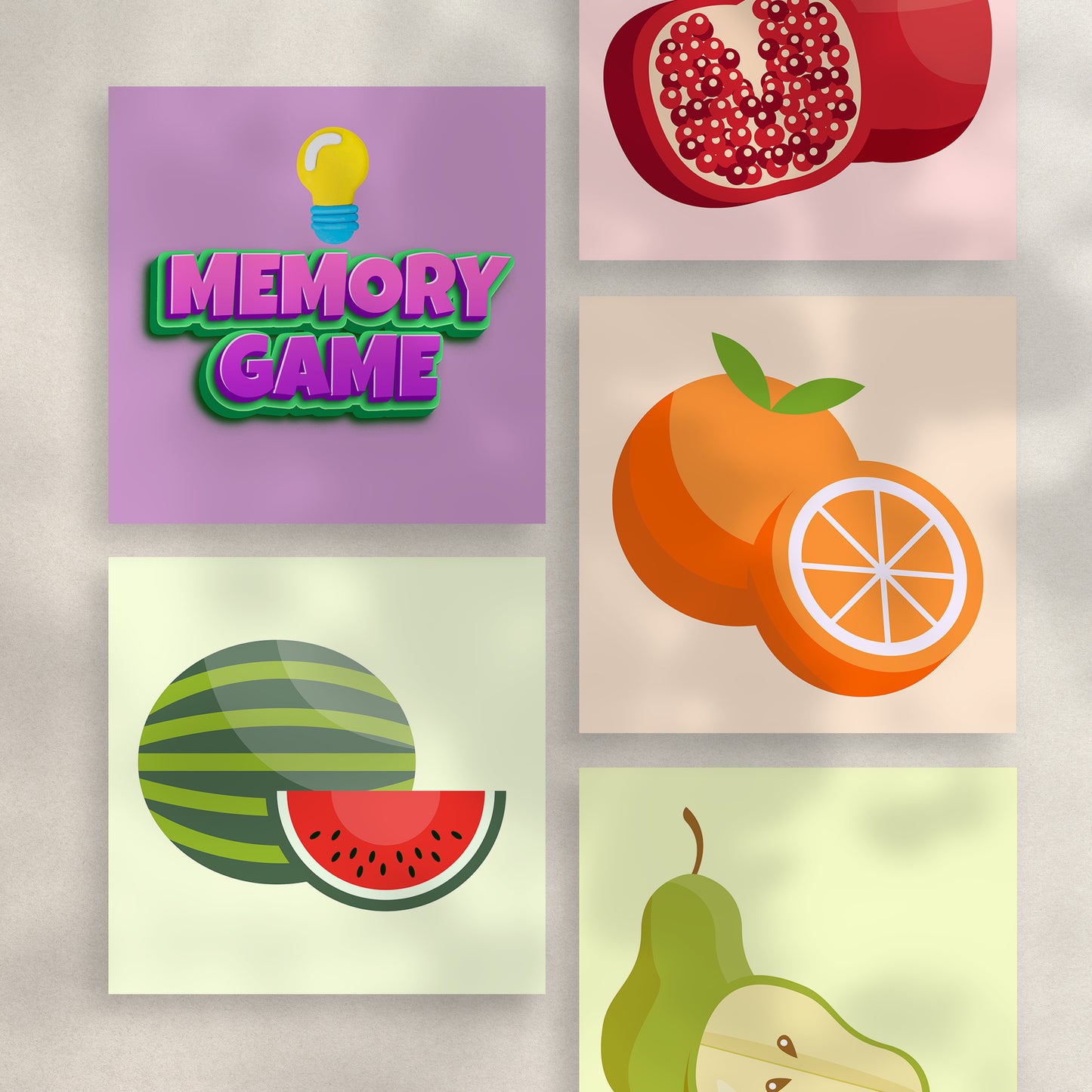 Fruits Memory Game