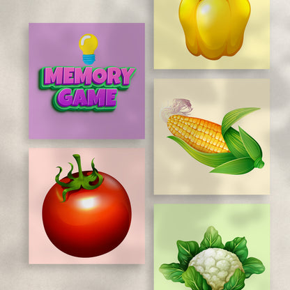 Vegetables Memory Game