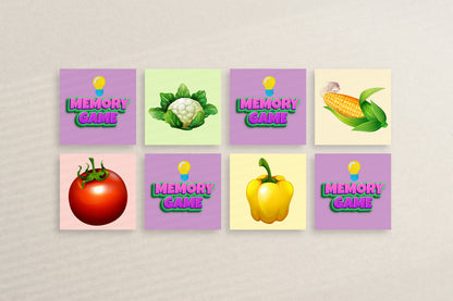 Vegetables Memory Game