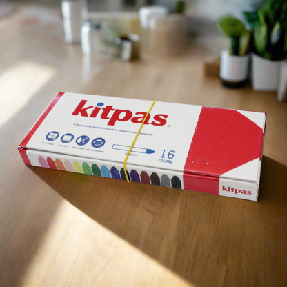 Kitpas Medium Colour Crayon Set of 16 colors