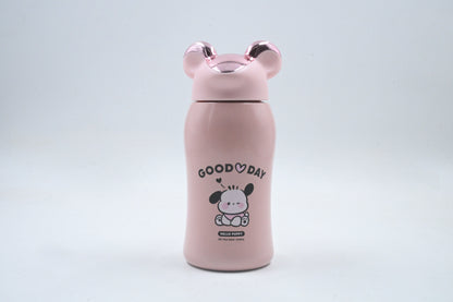 Good Day Puppy Bottle (Pink with Metallic Ears)